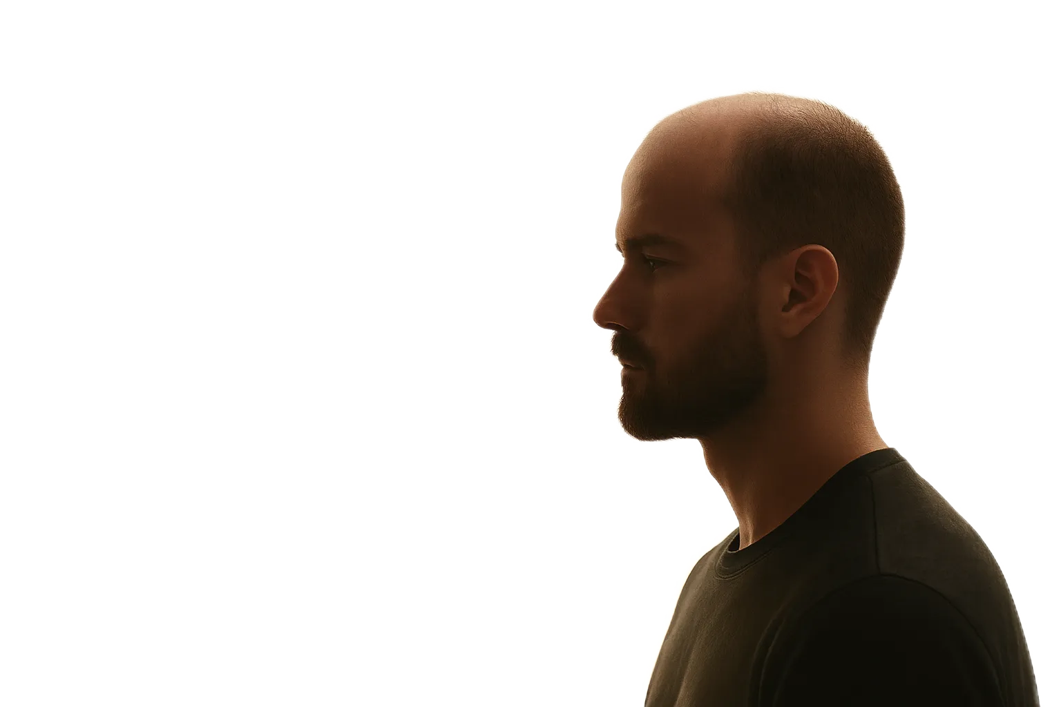 Мужчина до пересадки волос FUE